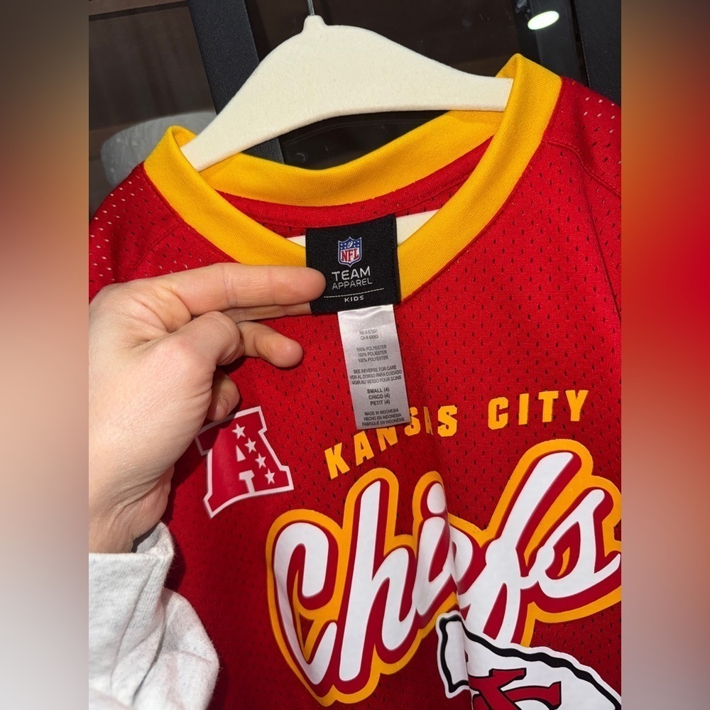NFL Kansas City Chiefs football jersey toddler unisex short sleeve 60 kids - Picture 3 of 4
